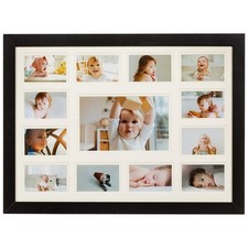 13 Opening Collage Picture Frame K-12 with Double White Mat - Displays One 4x...