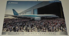 BOEING 787 DREAMLINER ROLLOUT POSTER 07 08 07 JETS AVIATION n787BA