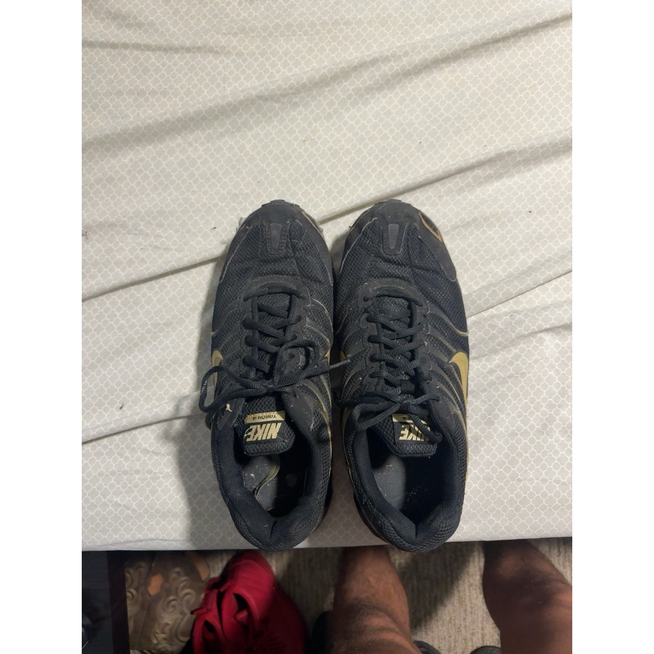 Nike Air Max Torch 4 Black Gold Sneakers Mens US 13