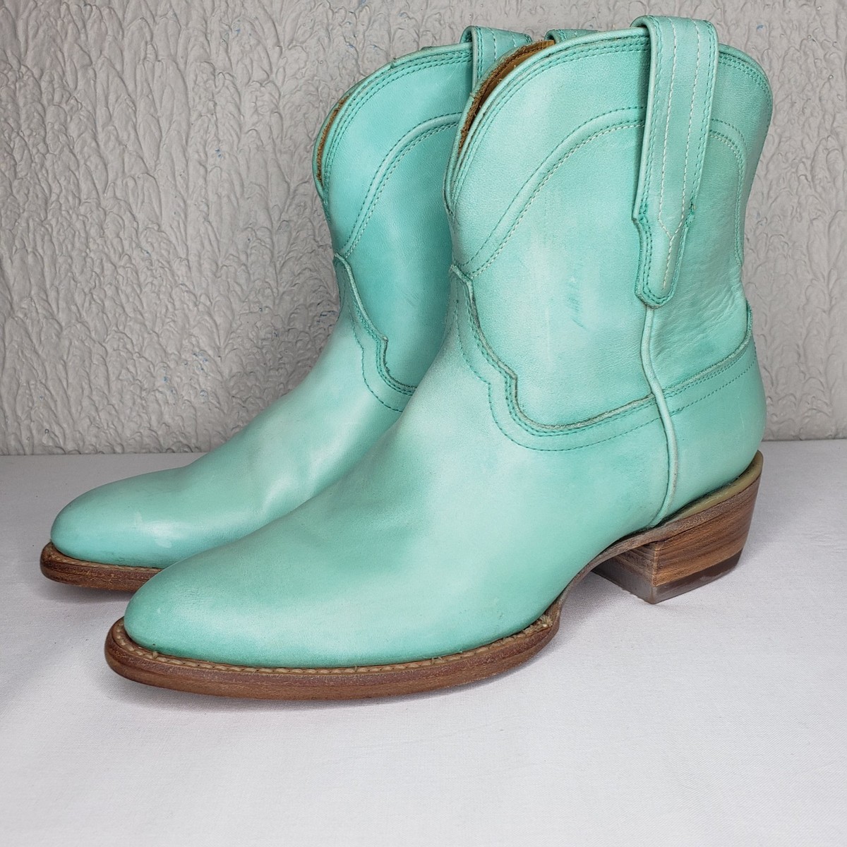 Tecovas The Penny Limited Turquoise Leather Roper Womens 