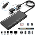 7 in 1 USB 3.0 Memory Card Reader Adapter Hub, for SD, CF, TF, Micro SD, XD, MS