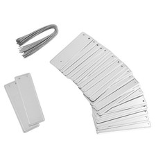 Double Sided Aluminum Plant Labels 50pcs Weather Resistant Metal Tree Tags
