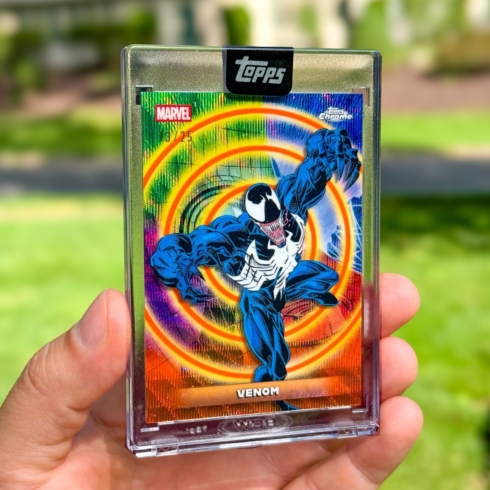2026 Topps Marvel Mint VENOM #52 Encased Cerebro Orange #/25 Case Hit Spiderman