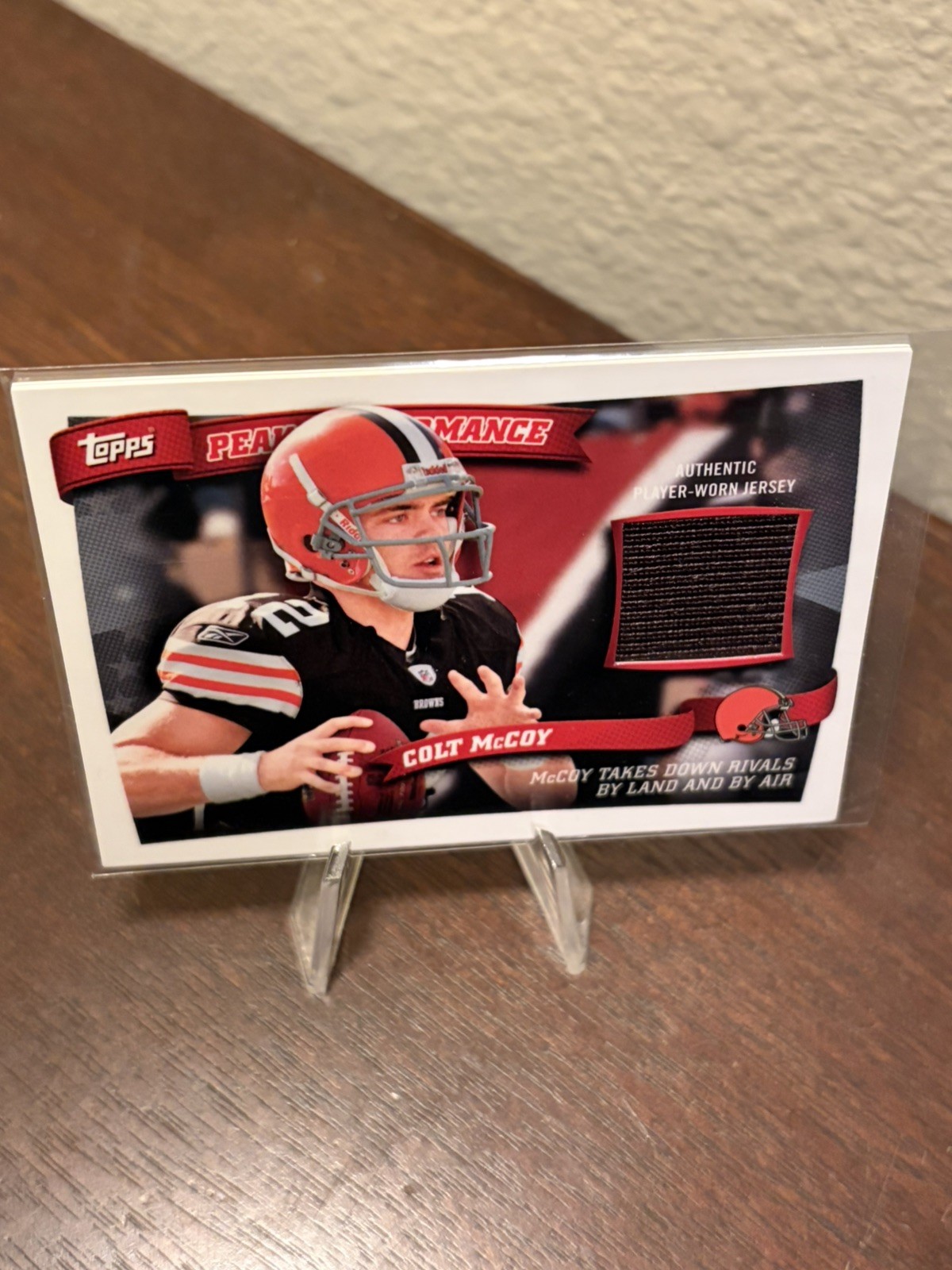 Colt McCoy Topps Peak Performance Relics #PPRCM Base