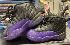 Nike Air JORDAN 12 Retro Field Purple Black 850000-057 Shoes Toddler Size 4c