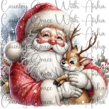 Sublimation Print Christmas Santa Deer Ready Press Paper Ink Heat Transfer