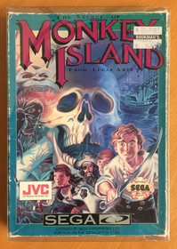 COMPLETE The Secret of Monkey Island SEGA CD Lucas Arts CIB BOX Manual PIRATES