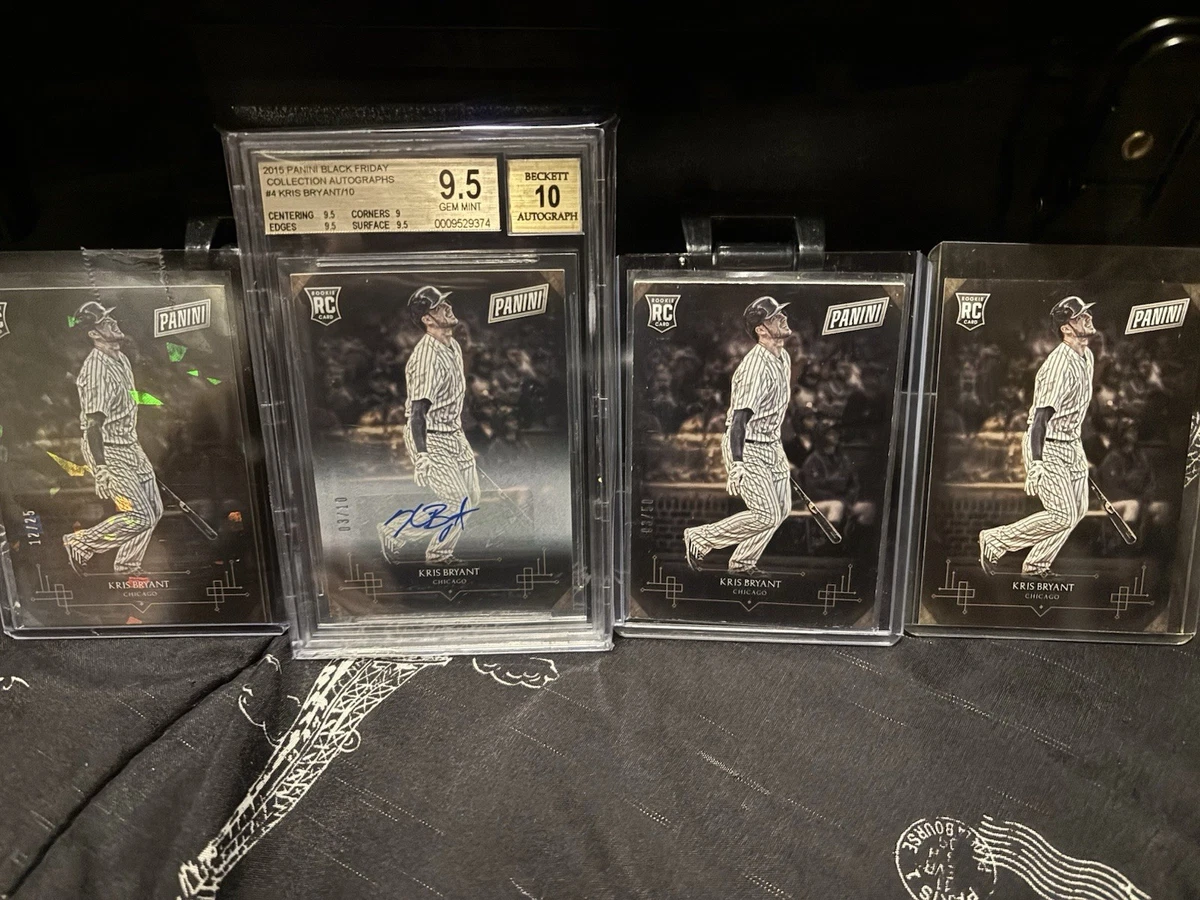 Kris Bryant Autographed Baseball Sports Trading Cards