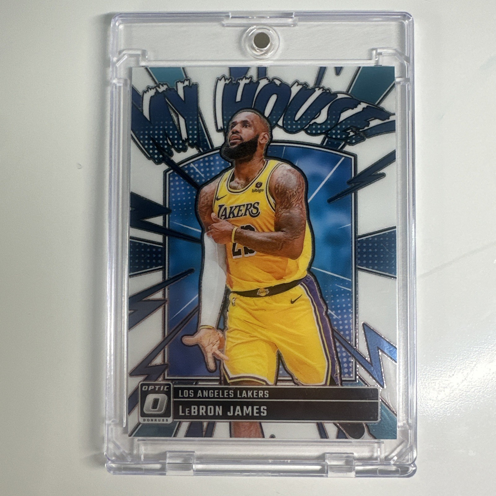 LeBron James #3 Basketball Cards 2024 Panini Donruss Optic My House trading card — raw and PSA graded price guide