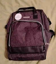 NEW BananaFish Mini Backpack Diaper Bag  Dark Gray Heather  10 Pockets
