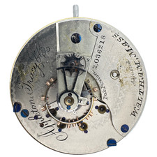 Antique 18s Appleton Tracy Canadian Dial 15 Jewel Pocket Watch Movement