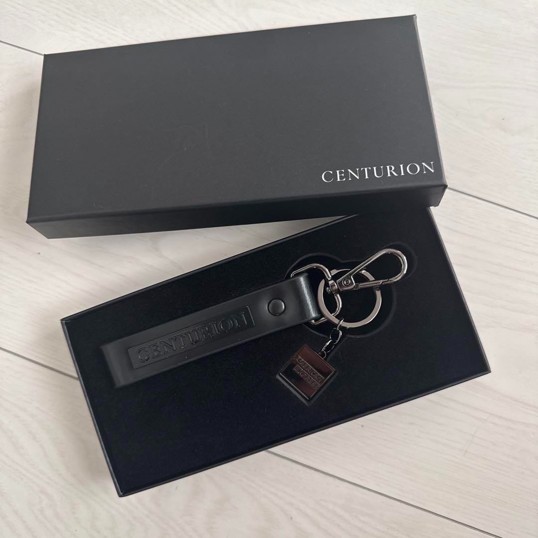 RARE American Express Centurion Card Holders Black Leather Keyring