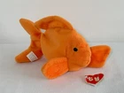 Vintage Ty Beanie Baby Goldie Fish 2nd Gen. Hang Tag 1st Gen. Tush Tag