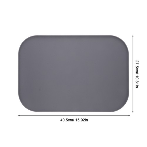 Mata do karmienia zwierząt domowych Podwyższona krawędź Podkładka Zapobieganie przelewowi żywności Mata do podłogi - Zdjęcie 11 z 12