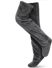 Snugg Cozy Fuzzy Plush Warmth Long Winter Leg Warmers Over The Knee Home