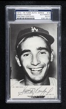 PSA/DNA 1974 Auto Series Sandy Koufax #18 PSA/DNA Authentic Card & Auto HOF 1rt7