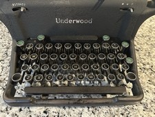 1942 Underwood Elliot Fisher Co Steel Typewriter Vintage Collectible thumbnail