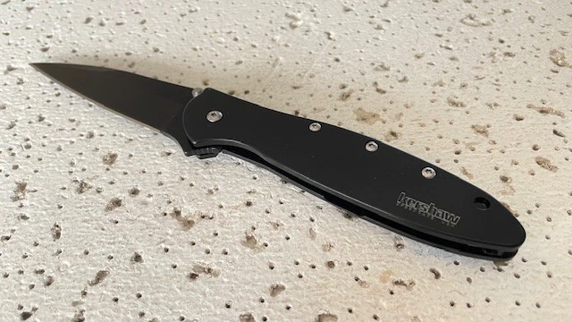 Navaja de Bolsillo Plegable 1660CKT Kershaw Puerro Negra Linerlock Diseño Ken Cebolla Lisa Foto 3 de 4