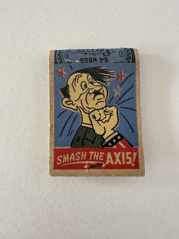 WWII “Smash The Axis”  Patriotic Campaign Matches 1940s