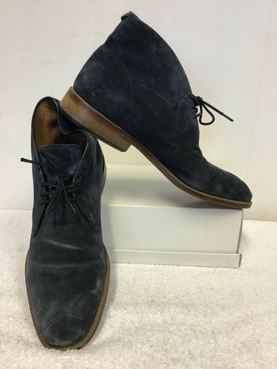 JOHN LEWIS CHUMBLEY DARK BLUE SUEDE CHUKKA BOOTS SIZE 9/43 UK