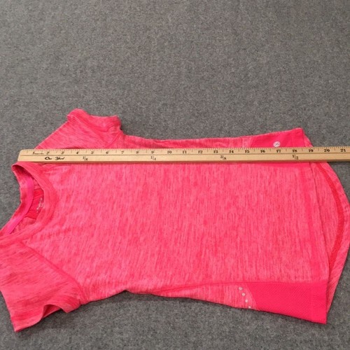 Layer 8 Girls Sz S Activewear Pink Short Sleeve Shirt - Picture 6 of 7