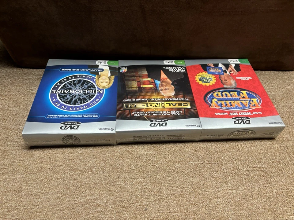 3-SET DEAL OR NO DEAL FAMILY FEUD WHO WANTS MILLIONAIRE DVD TV Game Shows NEW - Image 3 of 4