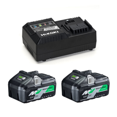 Hikoki Multivolt B 8Ah Schnellladegerät UC18YSL3 Und 2 Batterien BSL36B18 Set