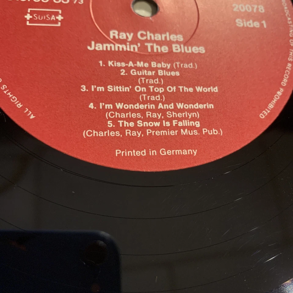 Ray Charles Jammin' The Blues LP ASTAN rare German Import Germany + Shrink EX!!! - Image 4 of 4