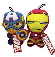 NWT Good Stuff Marvel Avengers Captain America  Iron Man Plush 7'' F/S