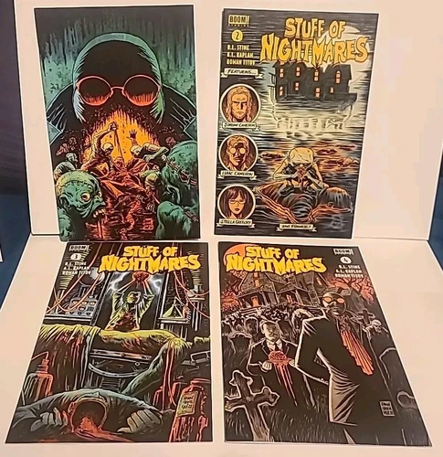Stuff Of Nightmares #1-4 NM Boom Studios R.L. Stine Glow In The Dark Issue #1