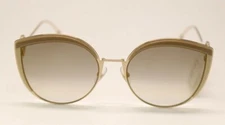 Fendi FF 0290/S IJS/FQ Ivory Gold/Grey Gradient Cat Eye Sunglasses (#942)