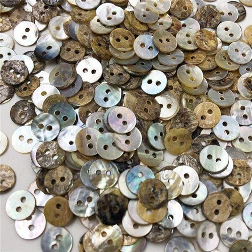 2 Holes Natural Shell Button Flatback Round Clothing Decor Craft Accessory 50Pcs - Picture 14 of 18