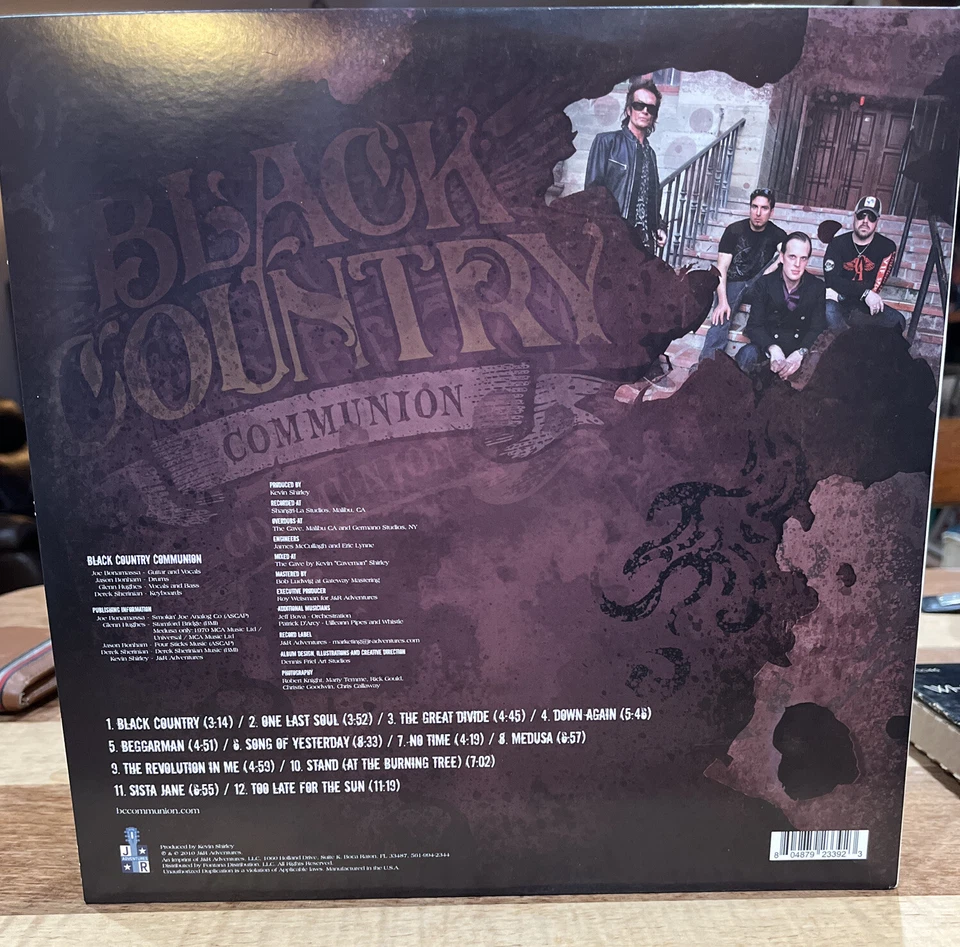 Black Country Communion-Self Titled 2010 LP Vinyl. *Ultrasonically Cleaned* Foto 2 de 4