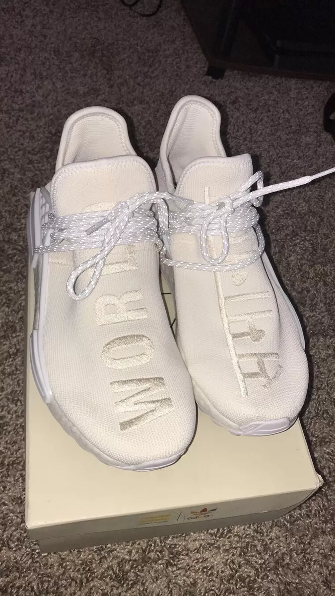 Size 8 adidas NMD Human Race Trail x Pharrell Blank Canvas 2018