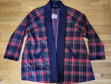 Avoca Collection Wool Tartan Plaid Swing Jacket Lined Size Medium Ireland Made
