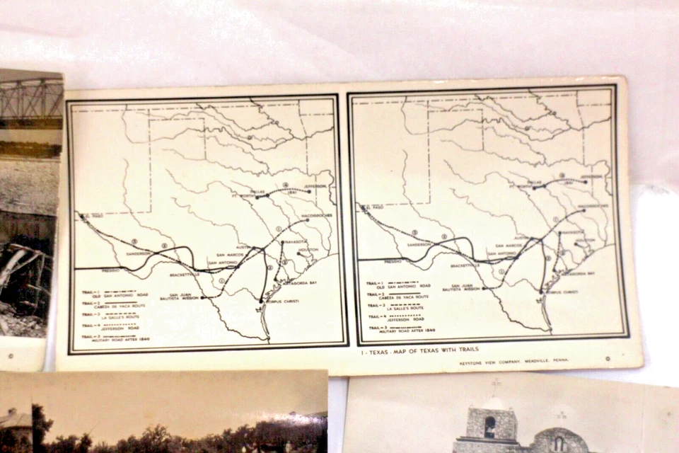 Lote de 50 diapositivas fotográficas estereoscópicas 3D Keystone tamaño pequeño de Texas 4,5" x 2,5" Foto 3 de 4