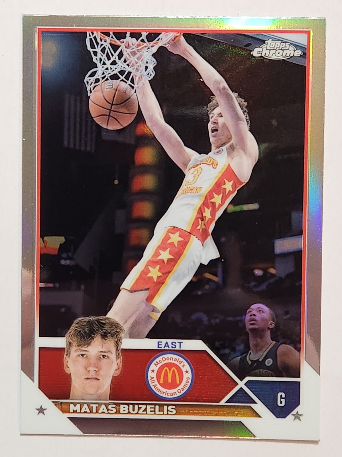 2023 Topps Chrome McDonald's All American #3 Matas Buzelis Rookie Refractor