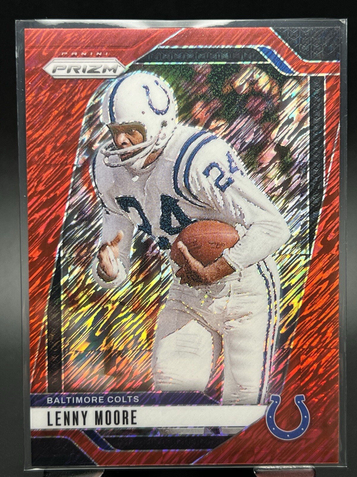 2024 Panini Prizm Lenny Moore #296 FOTL Red Shimmer /35 Colts