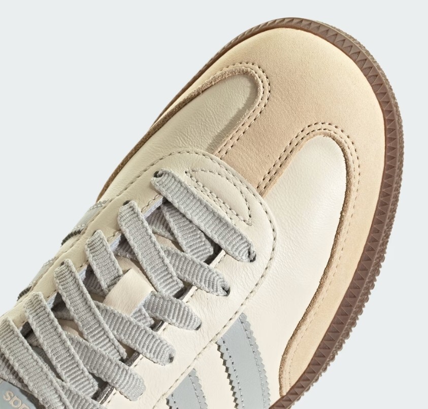 New Adidas Women's Samba OG Leather Shoes - Cream White