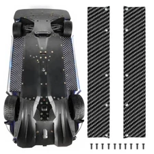 2Pcs Carbon Fiber RC Chassis Side Skirts Side Panels Widening Kit 46mm/ 56mm ...