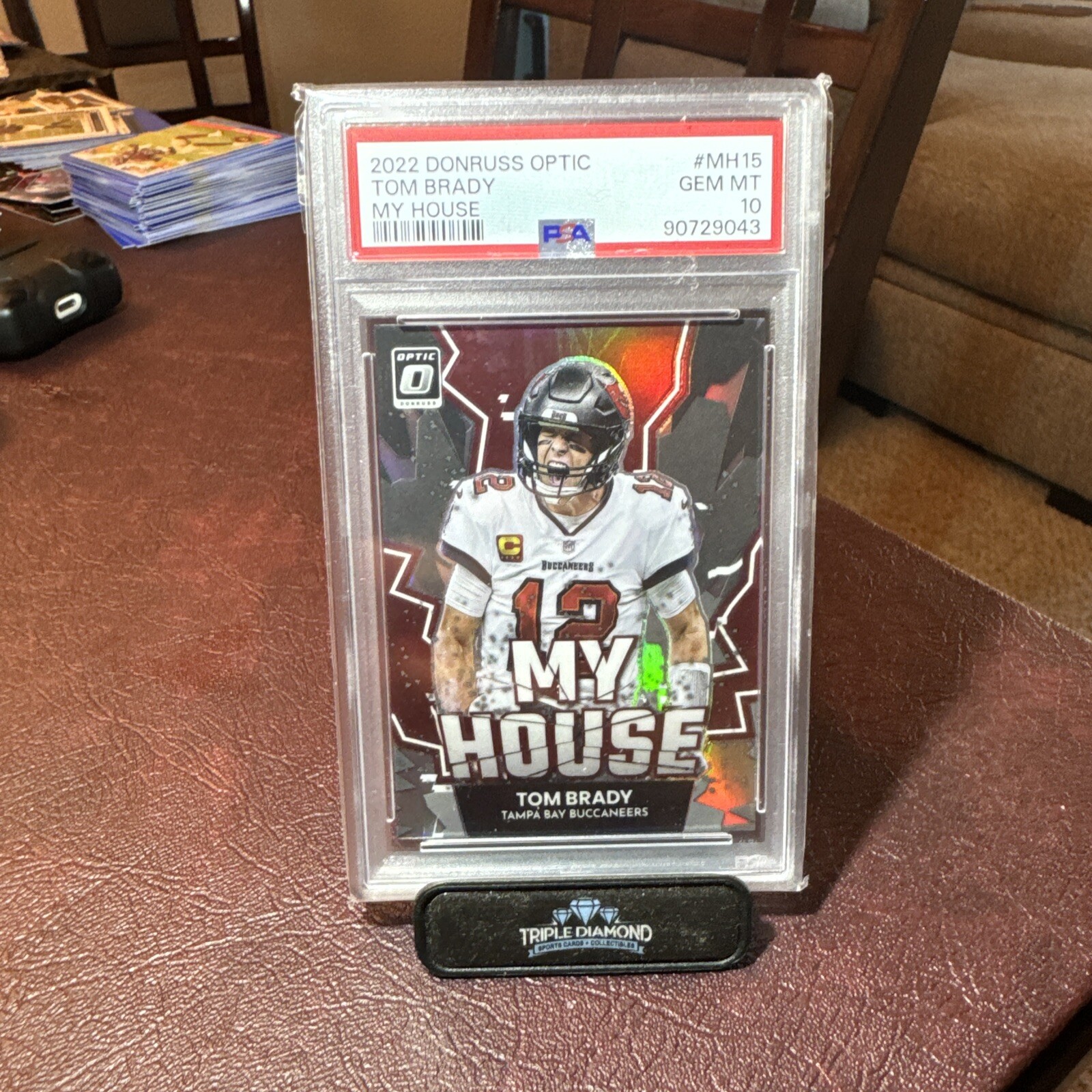 PSA 10- 2022 Panini Donruss Optic My House Tom Brady Silver Prizm MH15