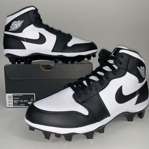 Air Jordan 1 Alpha Menace Panda Football Cleats FJ6805-100 Size 10.5 IN HAND - 第 1/10 張圖片
