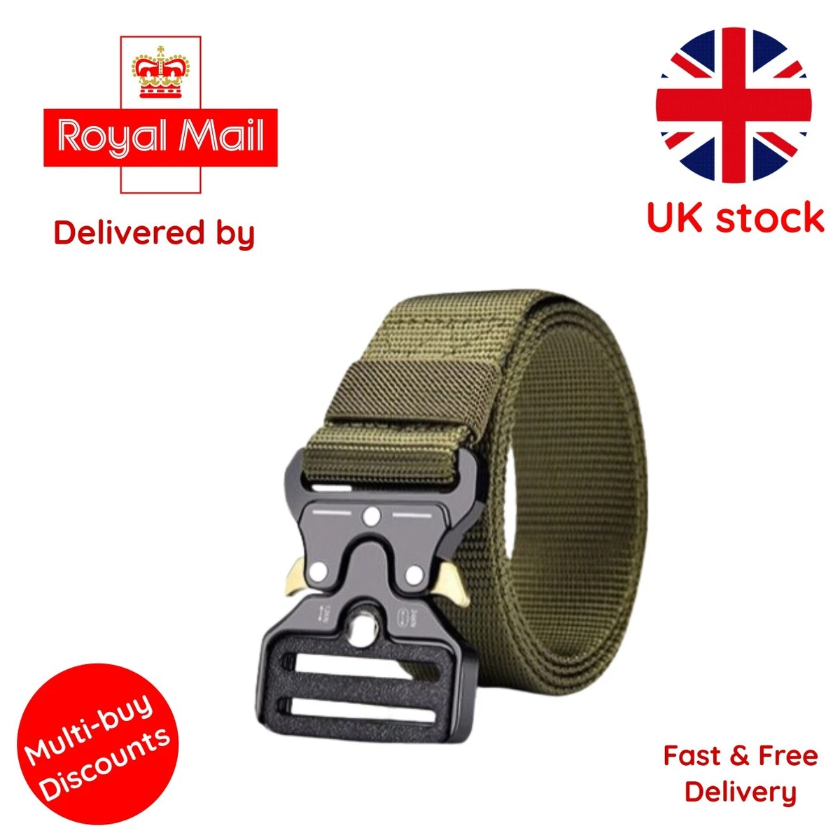 GREEN Men s Belt Army Outdoor Hunting Tactical Multi Function
