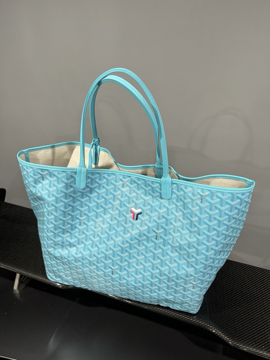 Goyard Limited Edition Saint Louis GM Turquoise Blue With Goyard Limited Edition Saint Louis GM Turquoise Blue With