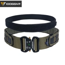 IDOGEAR Tactical Belt 2 Inch BS Style MOLLE Belt Quick Release Metal Buckle Camo