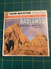 View Master A489, Badlands National Monument South Dakota, Version B, 3 Reels 2D