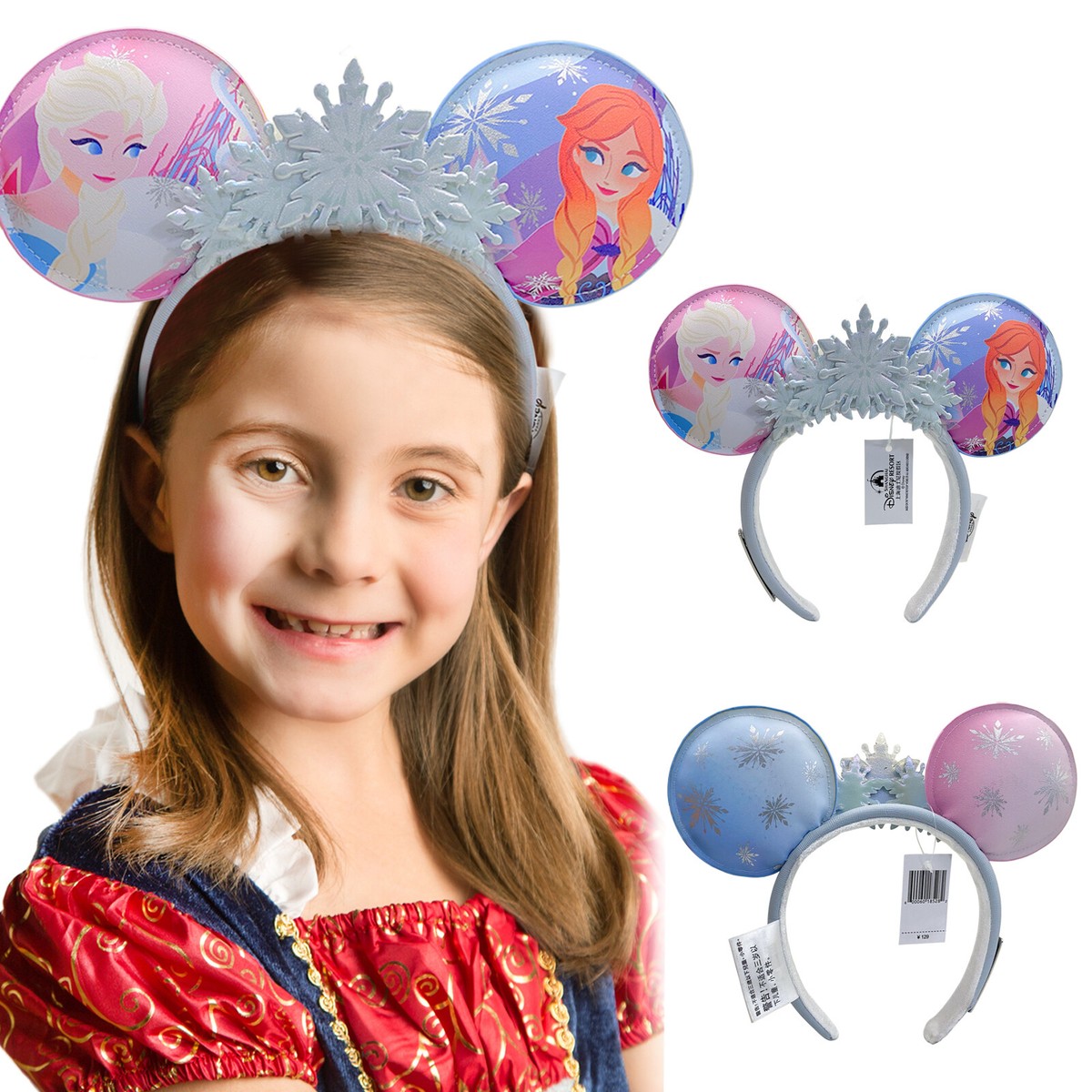 Disney Shanghai Loungefly Anna Elsa Frozen Snowflake Minnie Ears Headband 2024 Disney Shanghai Loungefly Anna Elsa Frozen | Mercari main image 4