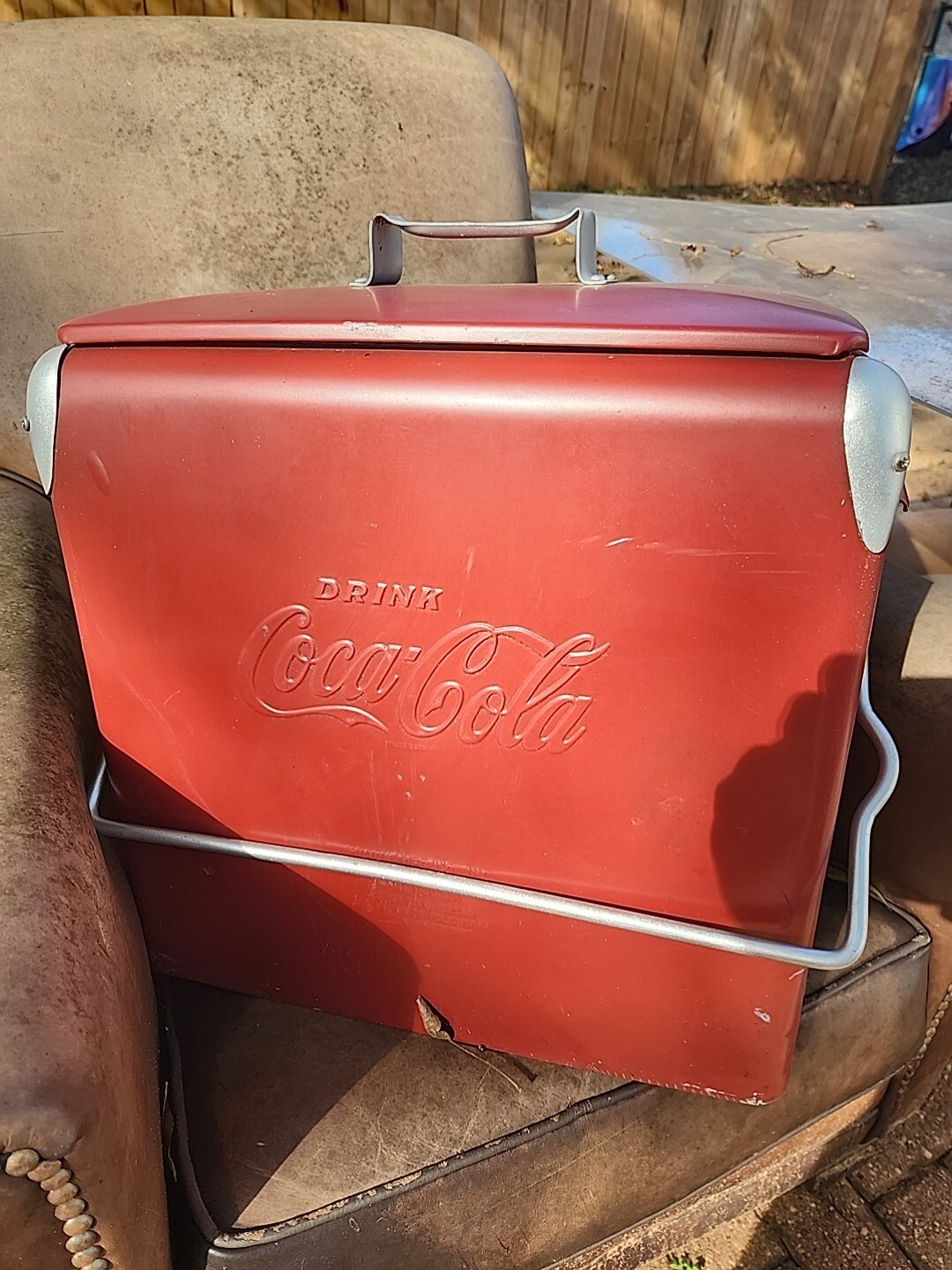Large 194050's Vintage Coca Cola Ice Box Cooler eBay