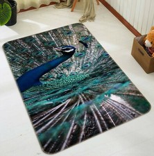 3D Beautiful Peacock C219 Animal Non Slip Rug Mat Elegant Photo Carpet Zoe