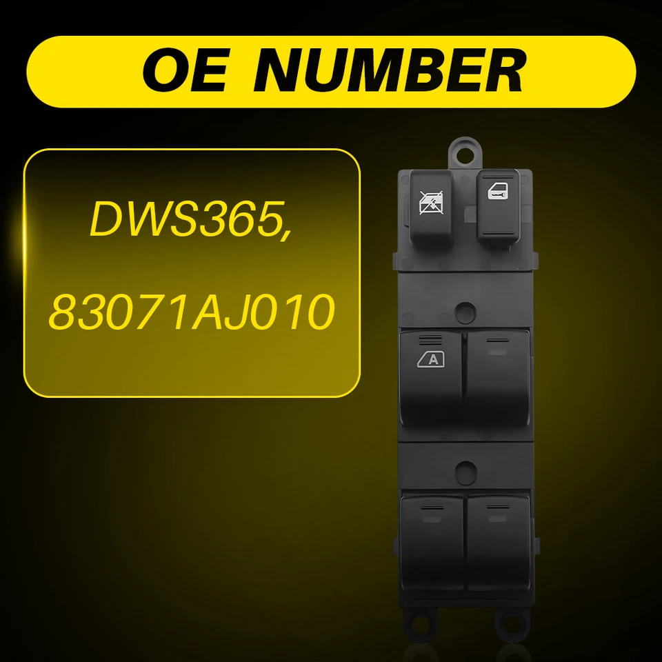 Interruptor de ventana delantero izquierdo apto para Subaru Legacy Subaru Outback 2010 2011-12 Foto 3 de 4